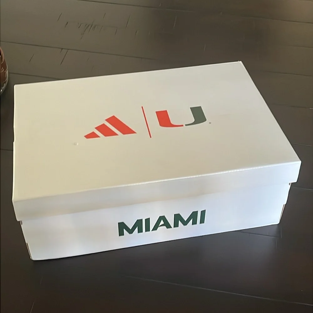 Adidas Adizero SL2 Miami Hurricanes Shoes Sneakers new JQ0240 Men’s Size 12
